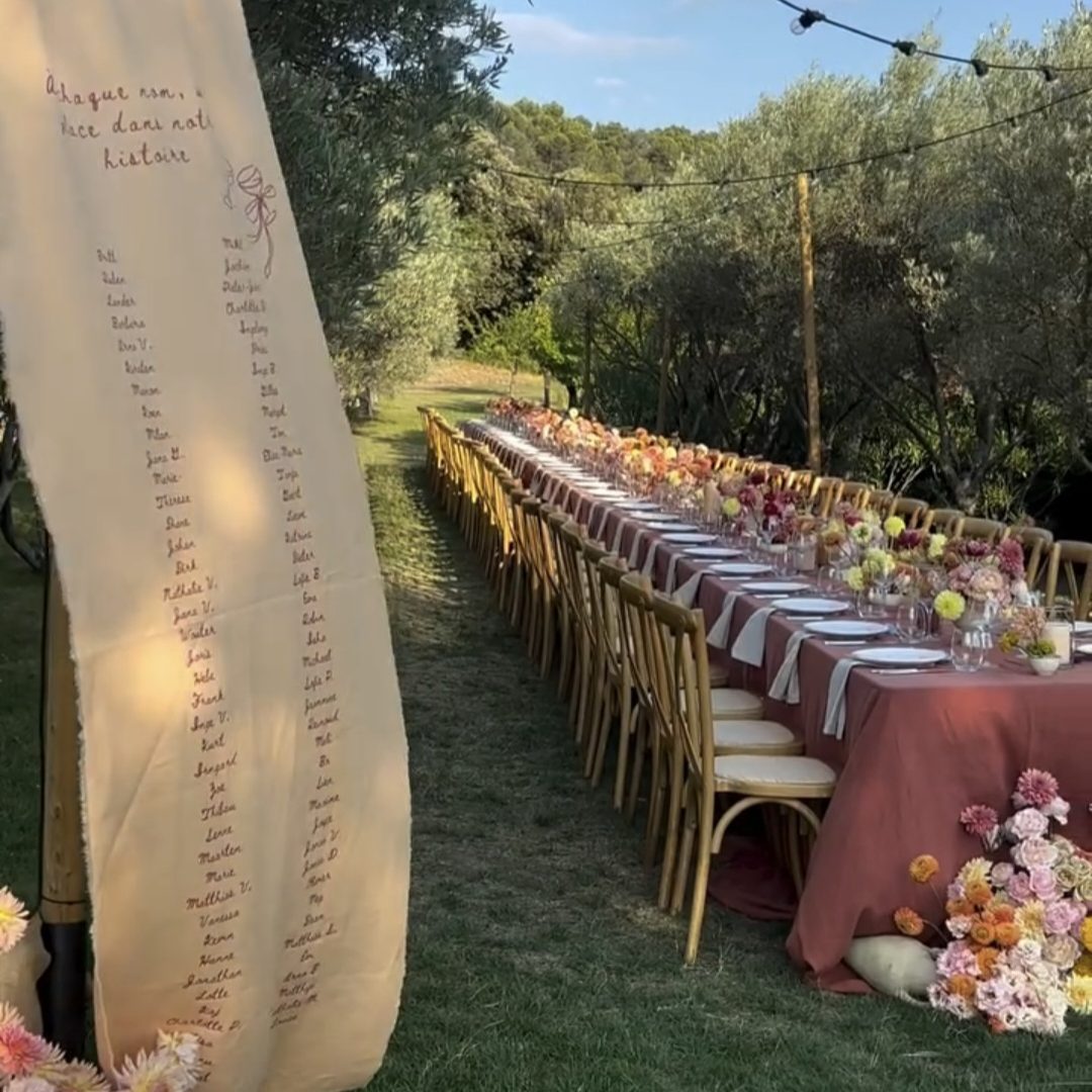 Location chaise et table 